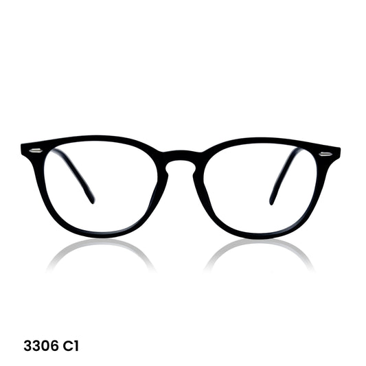 Powered Glasses – Premium Grey Transparent Acetate Frame | Square Prescription Eyewear for Men & Women