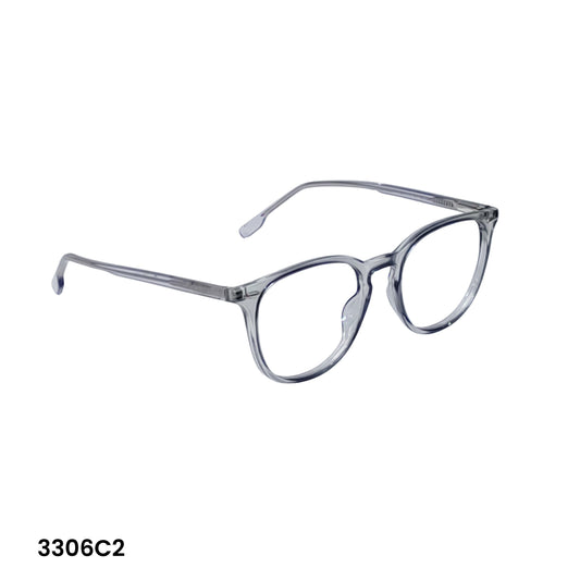 Powered Prescription Glasses – Premium Transparent Grey Acetate Square Frame for Men & Women