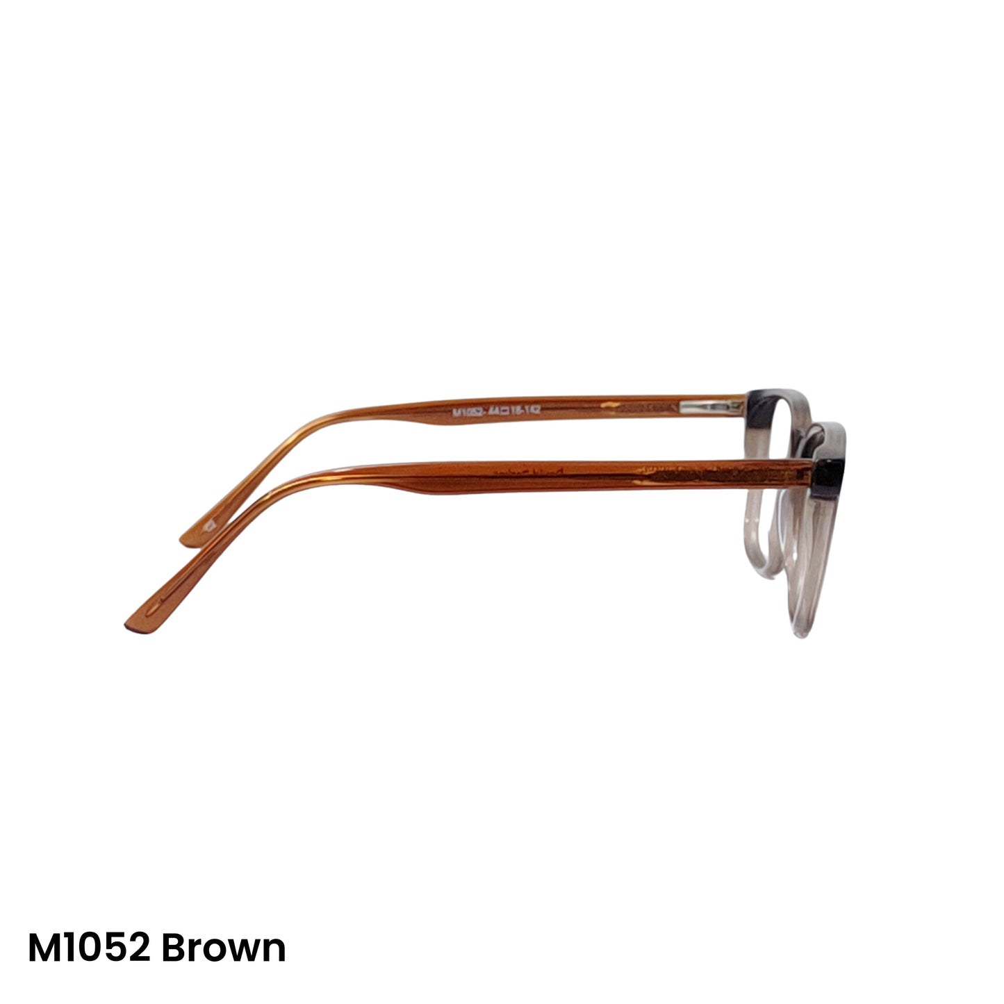 Powered Glasses – Grey Transparent Square Prescription Frame for Men & Women