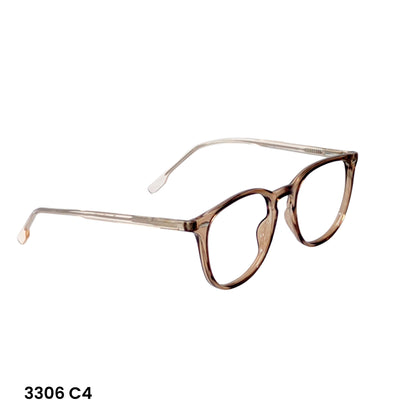 Prescription Powered Glasses – Lightweight Grey Transparent Square Frame for Men & Women